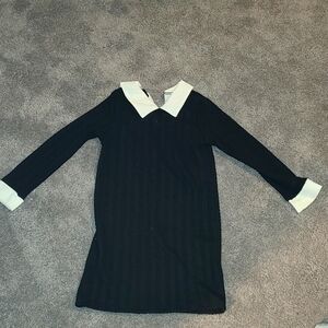 Kids Wednesday Adams Inspired Dress
